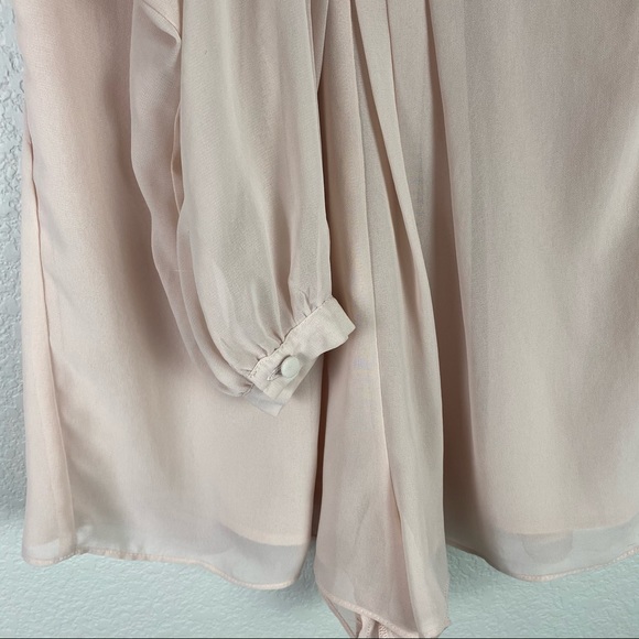 TOPSHOP Long Sleeve Blush Pink Romper Size 4 - Picture 5 of 9